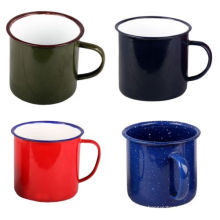 Personalisierte Herstellung 5/6/7/8/9/10/11 / 12mm Emaille Tee Kaffeetasse Tasse